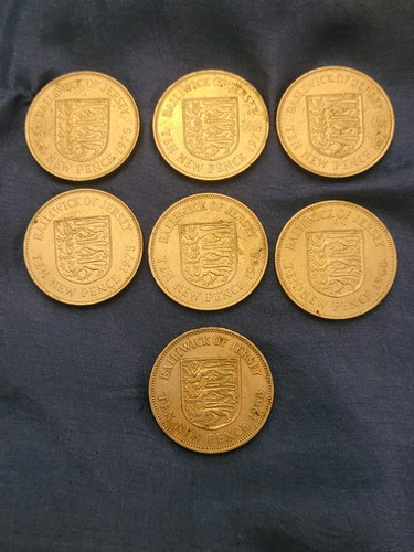 Jersey new 10p pence - 9x, 10p/new